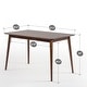 preview thumbnail 6 of 4, Priage by ZINUS 47" Espresso Wood Dining Table Espresso