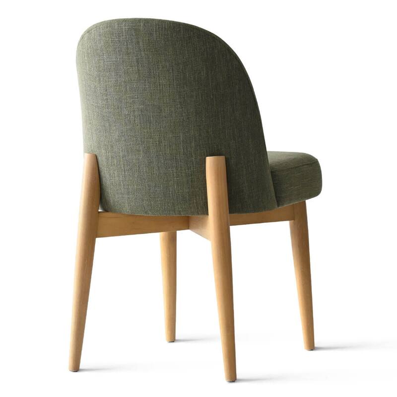 Linen Upholstered Parson Chair(Set of 2)