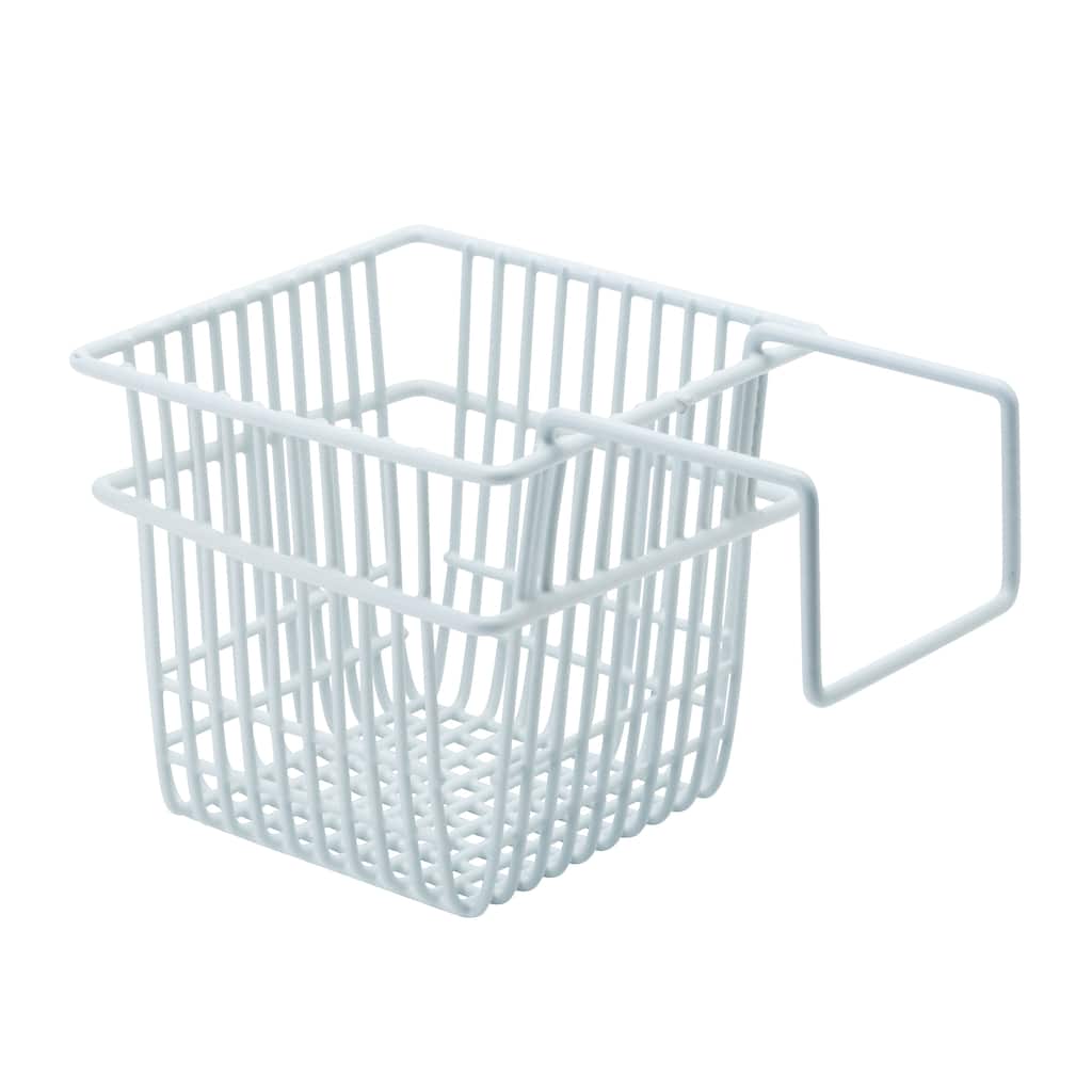 Kitchen Details White Double Sink Sponge Holder - 7"x5"x5"