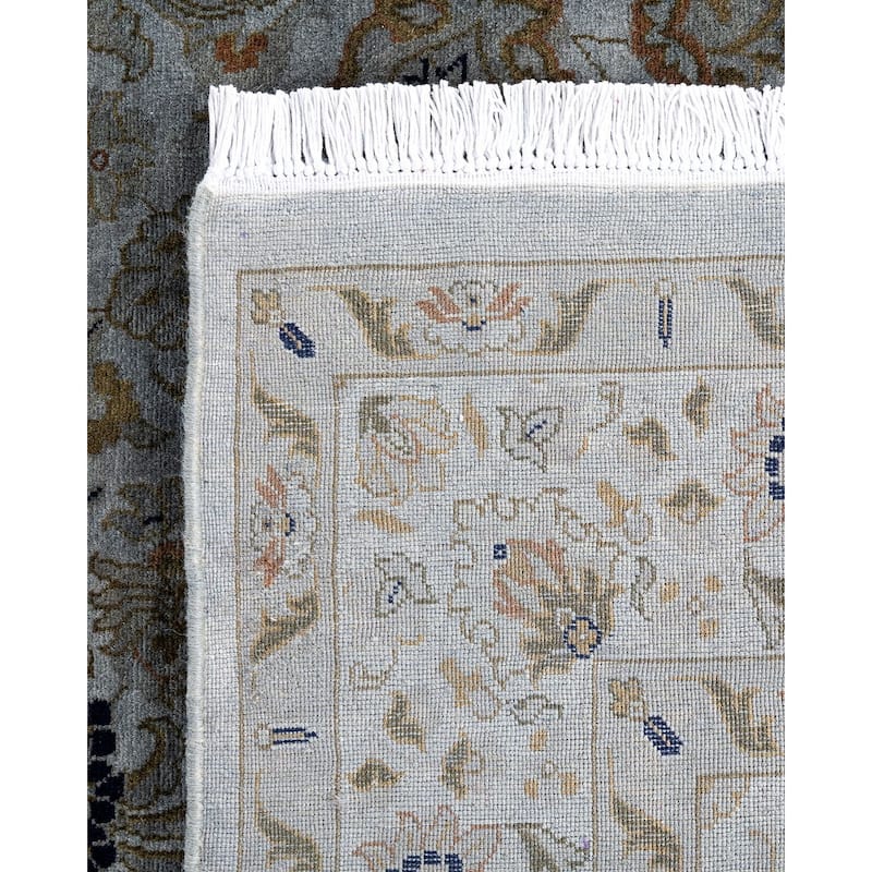 Overdyed, One-of-a-Kind Hand-Knotted Area Rug - Gray - 4' 2" x 6' 5"