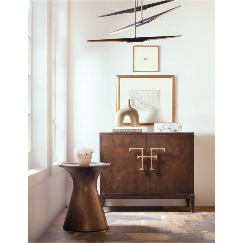 Hooker Furniture 628-50711-89 Barron 20" Wide Resin Top Metal Accent