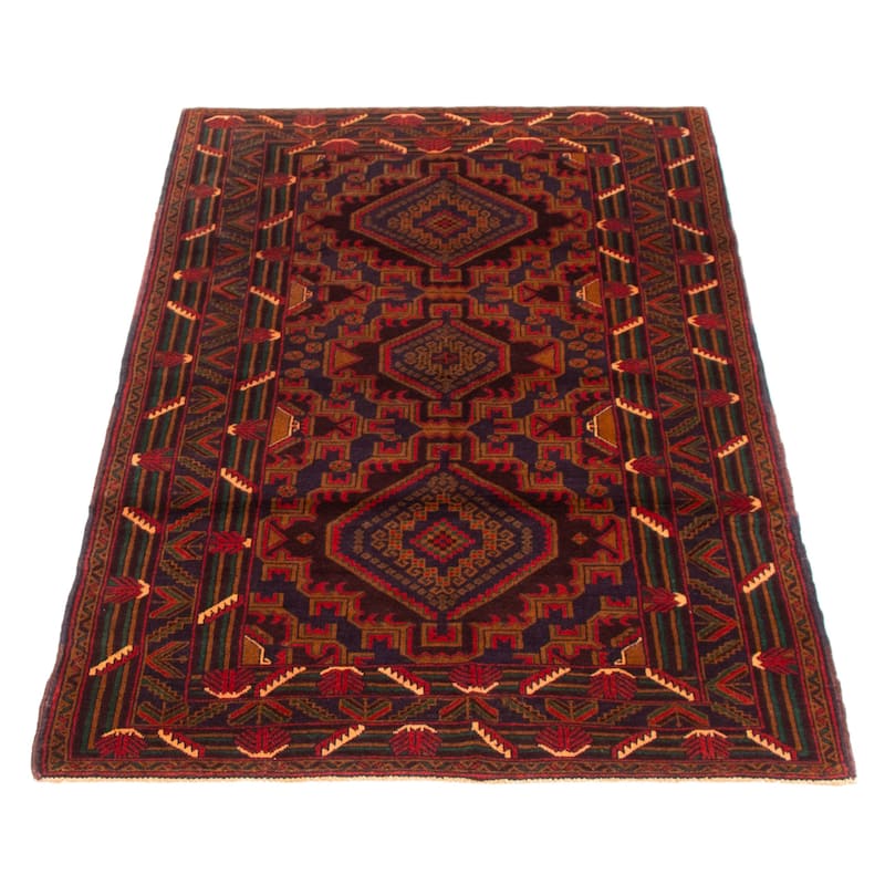 Teimani Brown Rug 3'8" x 6'1" - 3'8 x 6'1