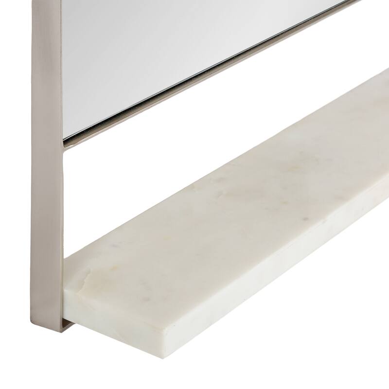 Kate and Laurel Chadwin Wall Mirror with Shelf