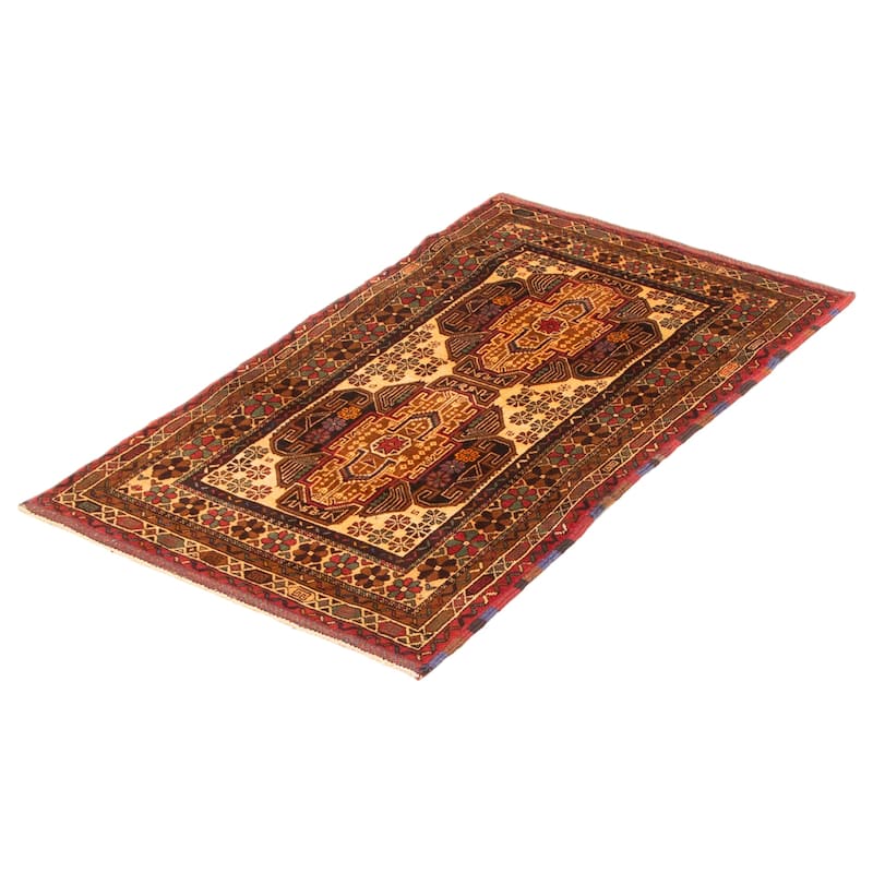 Teimani Brown Rug 2'8" x 4'10" - 2'8 x 4'10