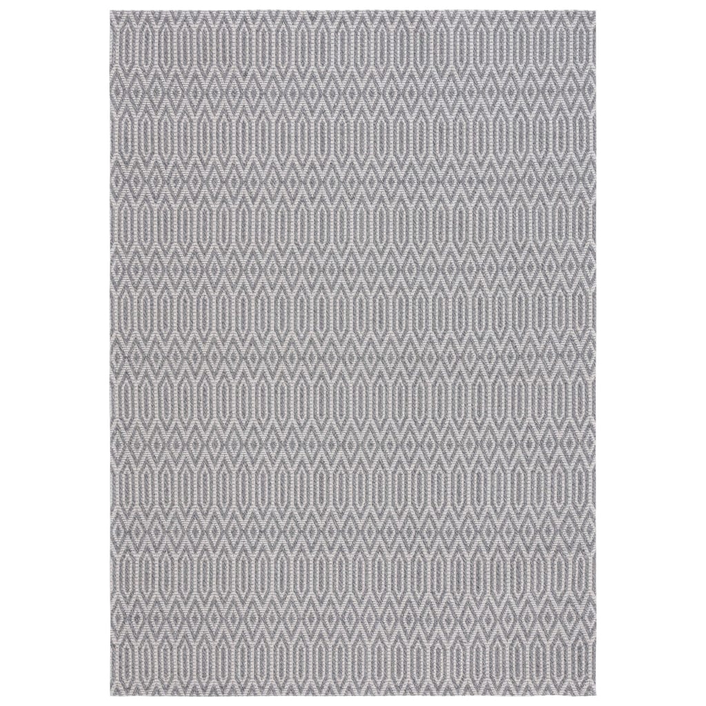 Martha Stewart by SAFAVIEH Annelene Cotton Rug - Anthracite/Light Grey - Anthracite/Light Grey - 5' x 7'