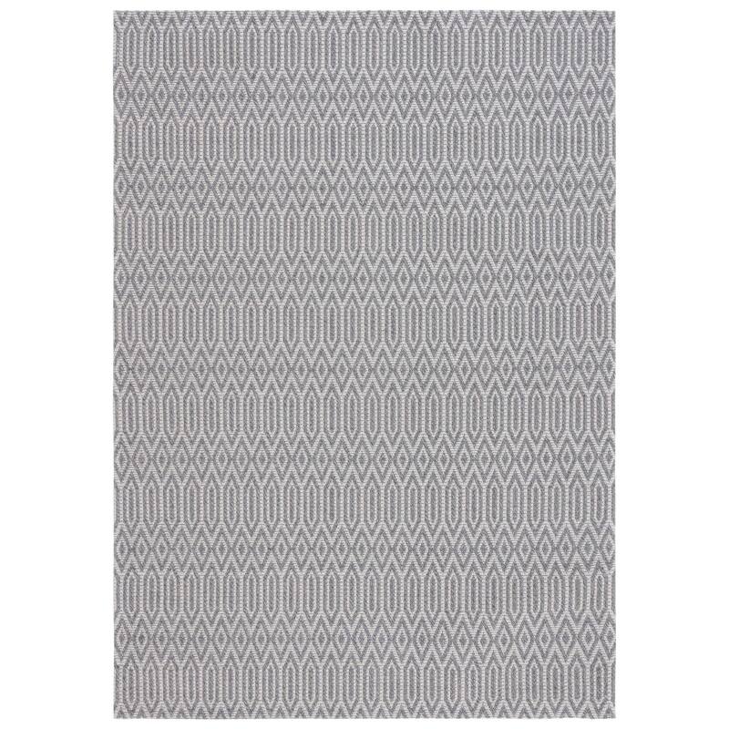 Martha Stewart by SAFAVIEH Annelene Cotton Rug - 8' x 10' - Anthracite/Light Grey