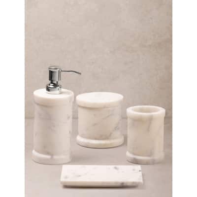 Duval Marble Bath Accessories - Set of 4