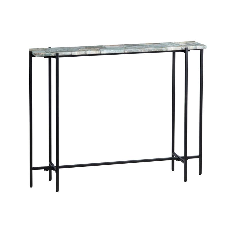 42.25 in. Green Quartz Accent_Console_Sofa Table