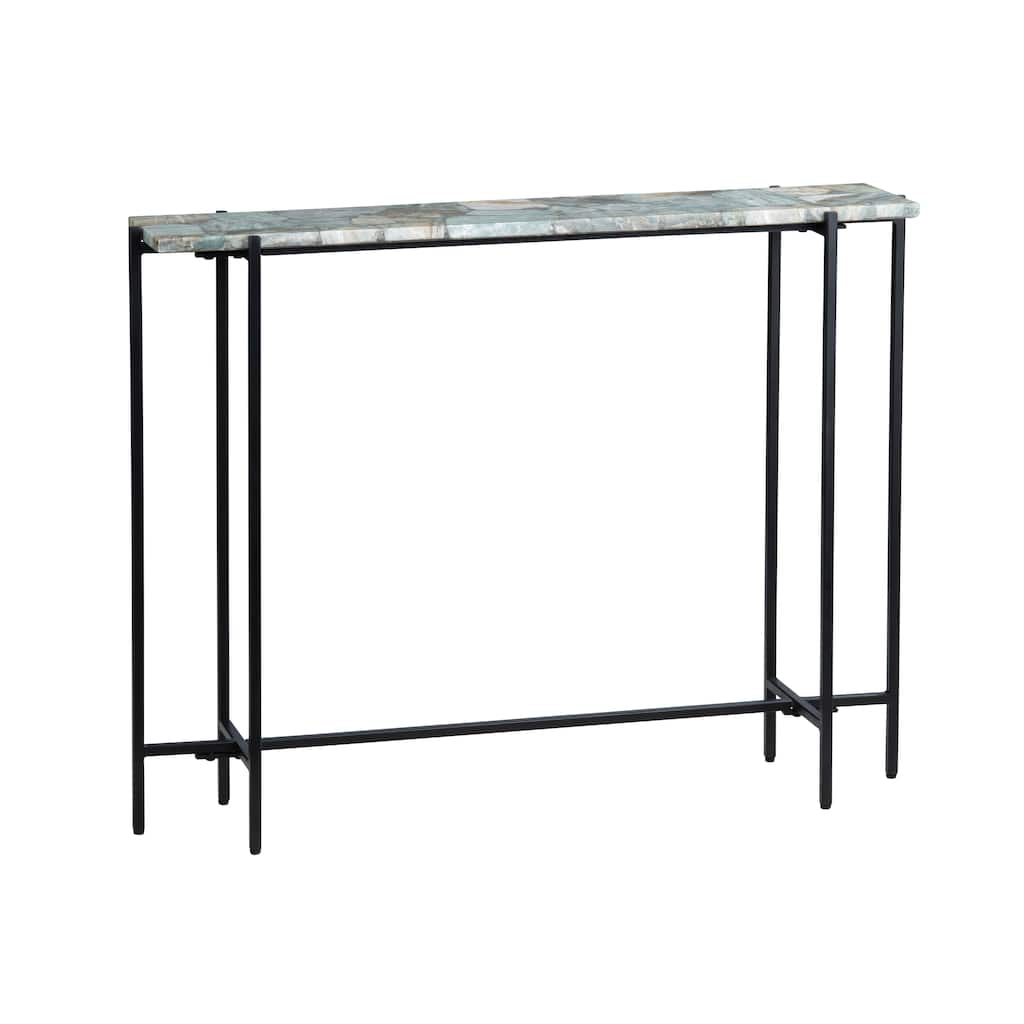42.25 in. Green Quartz Accent_Console_Sofa Table