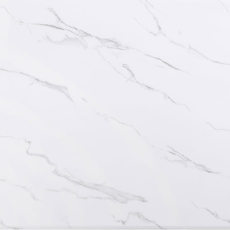 Venera Rectangular 79-Inch Faux Marble Dining Table White