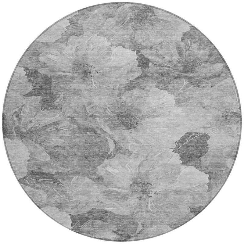 HomeRoots Floral Transitional Rectangle Outdoor Rug