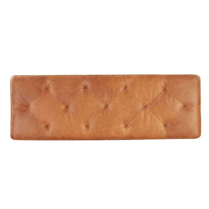 Poly & Bark Senja Storage Ottoman - Full Grain Genuine Italian Leather