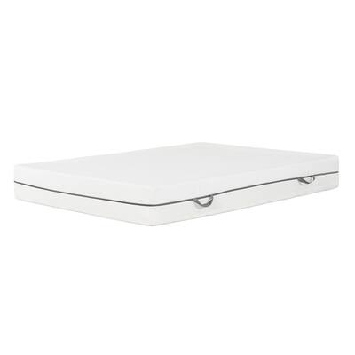 Ari 10 Inch Twin Mattress, Dense PU Foam, Firm Jacquard Fabric Top