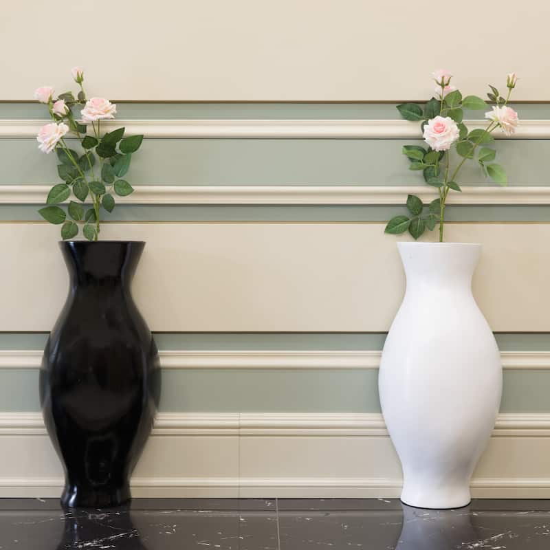 Tall Narrow Vase, Sleek Split Vase, Modern Floor Vase, Decorative Gift, Vase for Interior Design, 24.5 Inch Vase