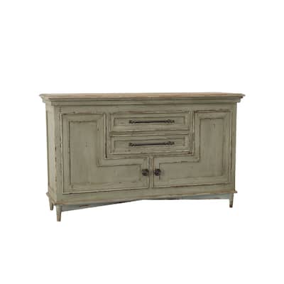 Aged Sheridan 60-inch 2-Door Sideboard with Drawers, Gray