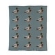 preview thumbnail 1 of 1, Cotton Knit Baby Blanket with Duck Print - 40.0"L x 32.0"W x 0.3"H - 40.0"L x 32.0"W x 0.3"H Multi