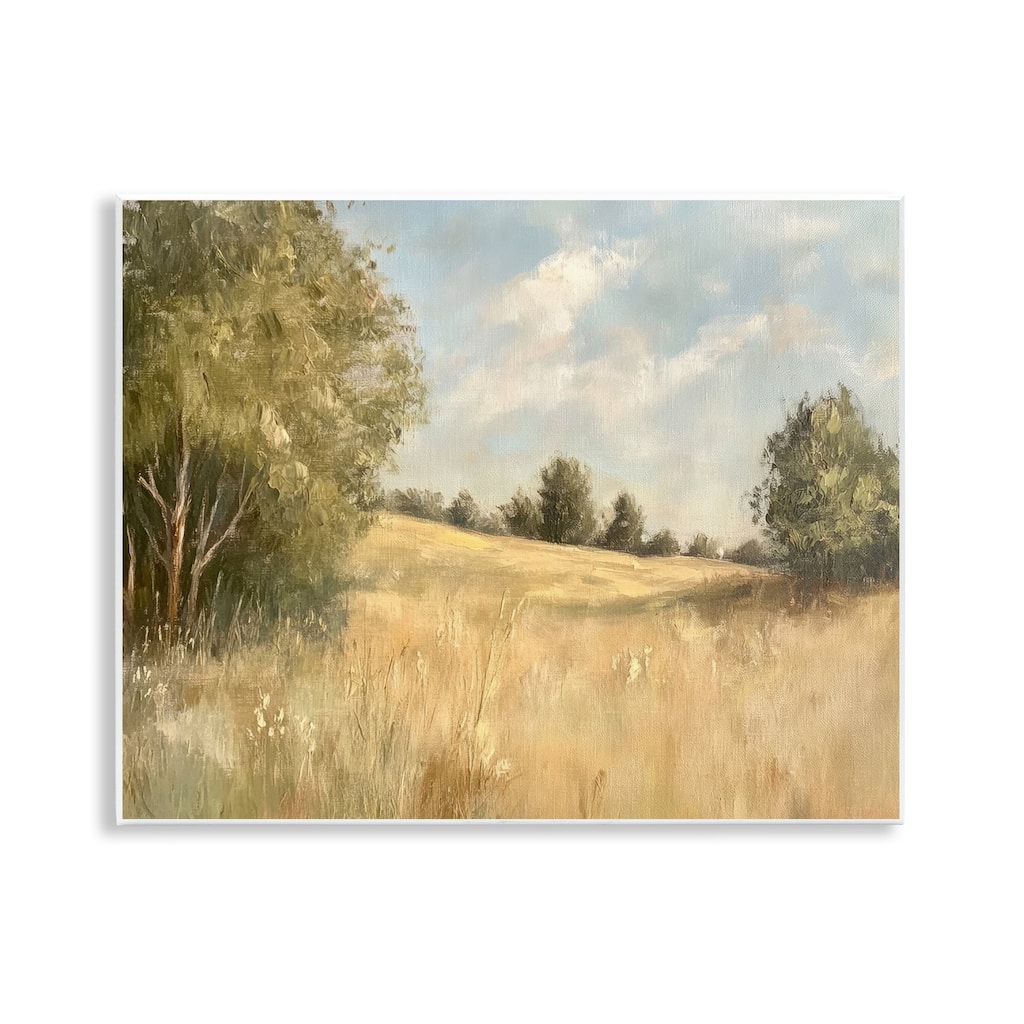 Stupell Classic Country Field Wall Plaque Art Design By Petal Prints Design