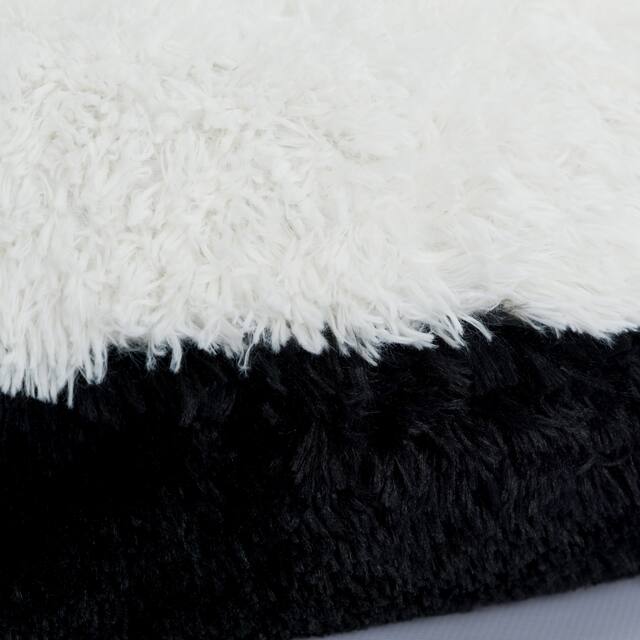 Tempo Home Polar Pouf - Oversized Faux Fur Round Floor Cushion