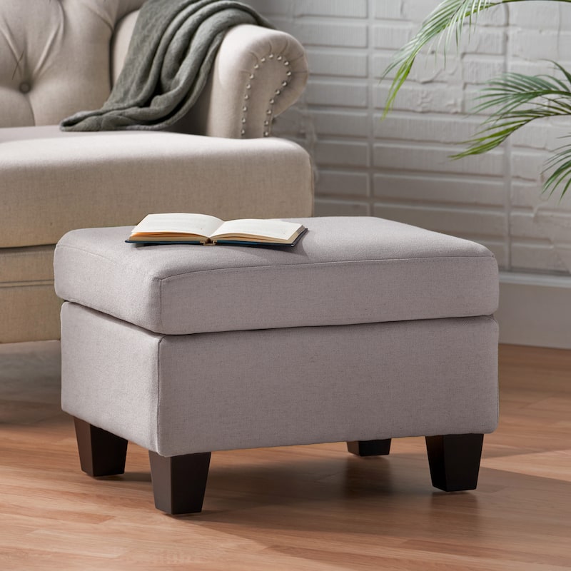Rosella Fabric Ottoman by Christopher Knight Home