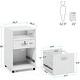 preview thumbnail 21 of 19, 2 Drawer Mobile File Cabinet with Lock, Filing Cabinet Printer Stand for Letter Size