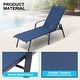 preview thumbnail 39 of 62, Set of 4 Lounge Chairs Outdoor Chaise Lounge with Arms and Adjustable Back