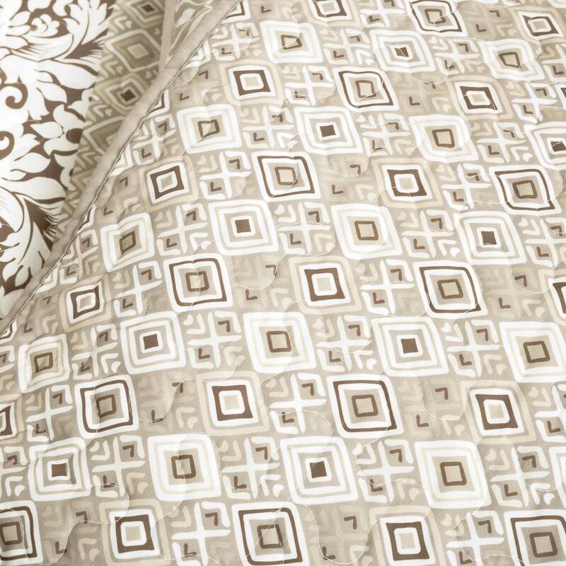 Lush Decor Boho Stripe Quilt Set