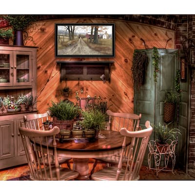 TrendyDecor4U Farmhouse "The Road Home" Framed Print Wall Art by Billy Jacobs