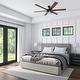 preview thumbnail 3 of 15, 56" Honeywell Kaliza Expresso Bronze Modern LED Ceiling Fan with Light & Remote - 56-inch