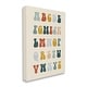 preview thumbnail 3 of 10, Stupell Earthy Alphabet Letters Canvas Wall Art Design by Lil' Rue