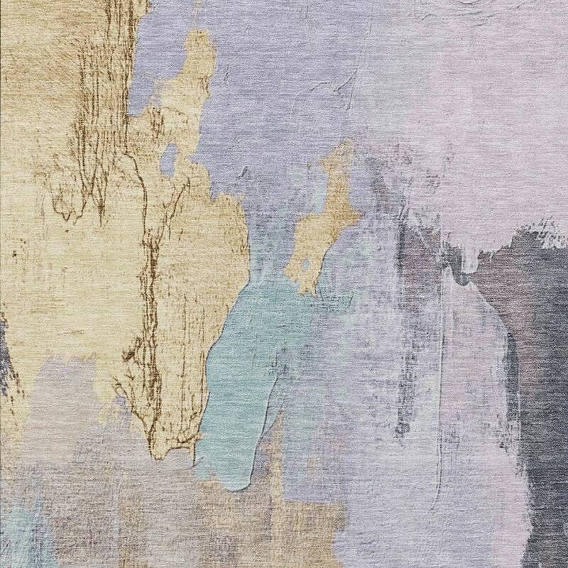 HomeRoots Abstract Transitional Rectangle Outdoor Rug