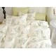 preview thumbnail 2 of 1, Janet Powder Green100% Cotton Floral Reversible Duvet Cover Set Queen/Full