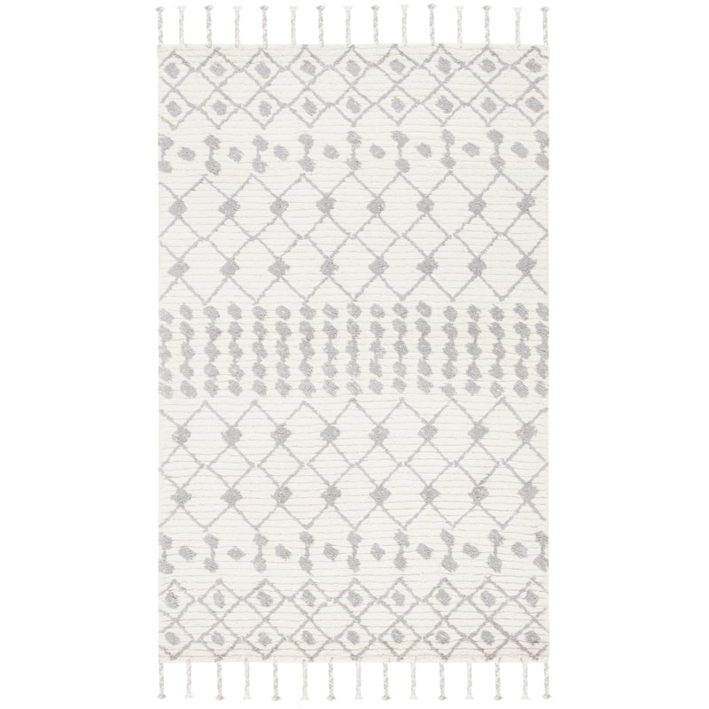 SAFAVIEH Handmade Casablanca Shag Laman Tribal Wool Rug