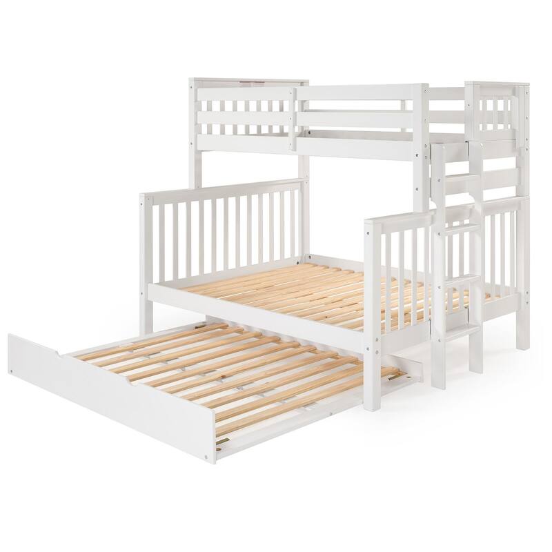 Taylor & Olive Trillium Twin over Full Bunk Bed Ladder, Full Trundle