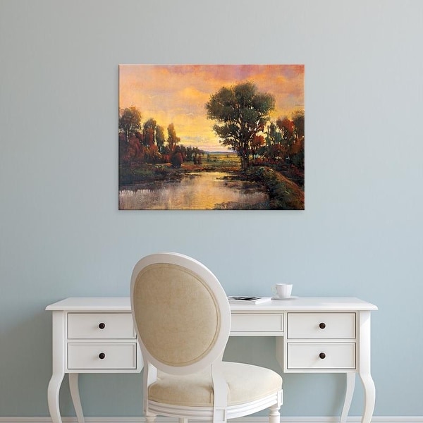 Easy Art Prints Tim OToole's 'Riverside Light III' Premium Canvas Art
