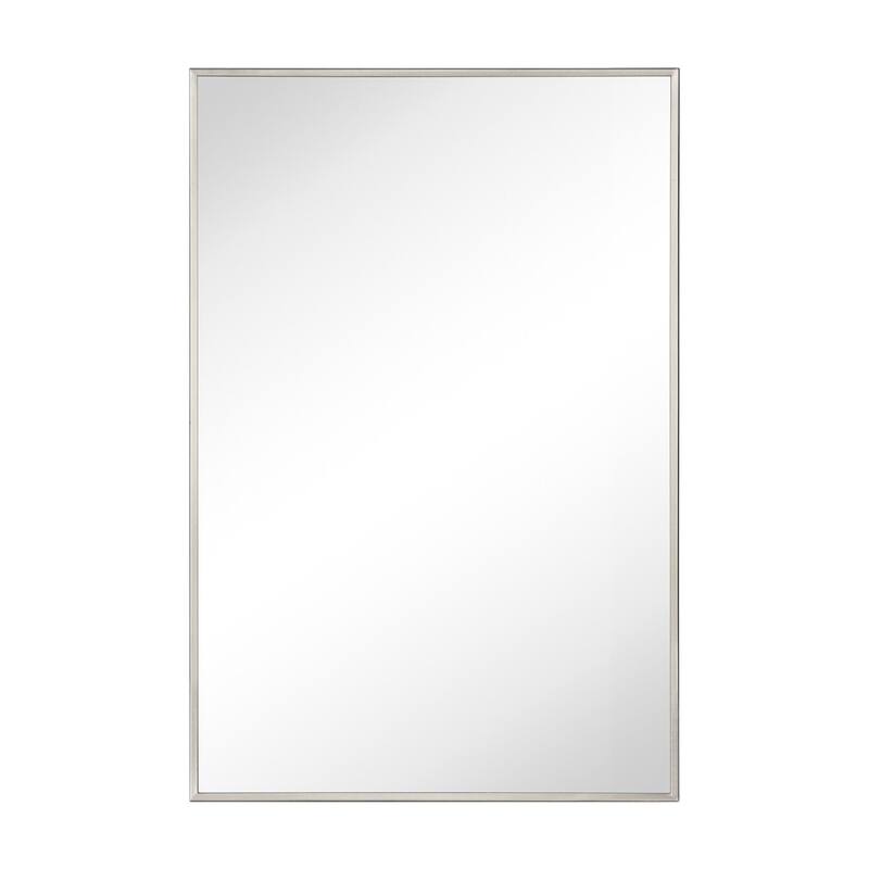 TEHOME Velin Recessed and Surface Mount Bathroom Medicine Cabinet with Mirror Square Cornered Metal Framed Rounded Rectangle