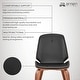 preview thumbnail 17 of 62, Brinley Walnut or Black Wood Upholstered Dining Chair
