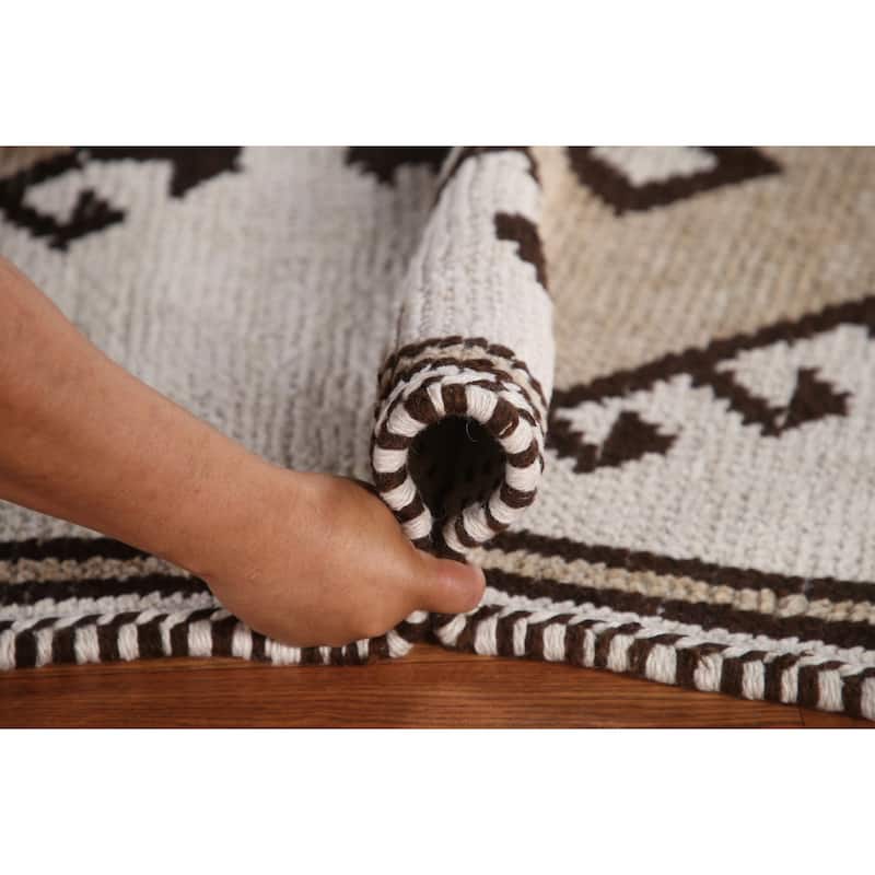 Beige Anatolian Turkish Runner Rug Handmade Wool Carpet - 3'1"x 11'2"