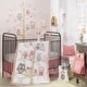 preview thumbnail 1 of 5, Lambs & Ivy Family Tree Coral Pink/White/Gold Tree with Owls 4-Piece Baby Crib Bedding Set