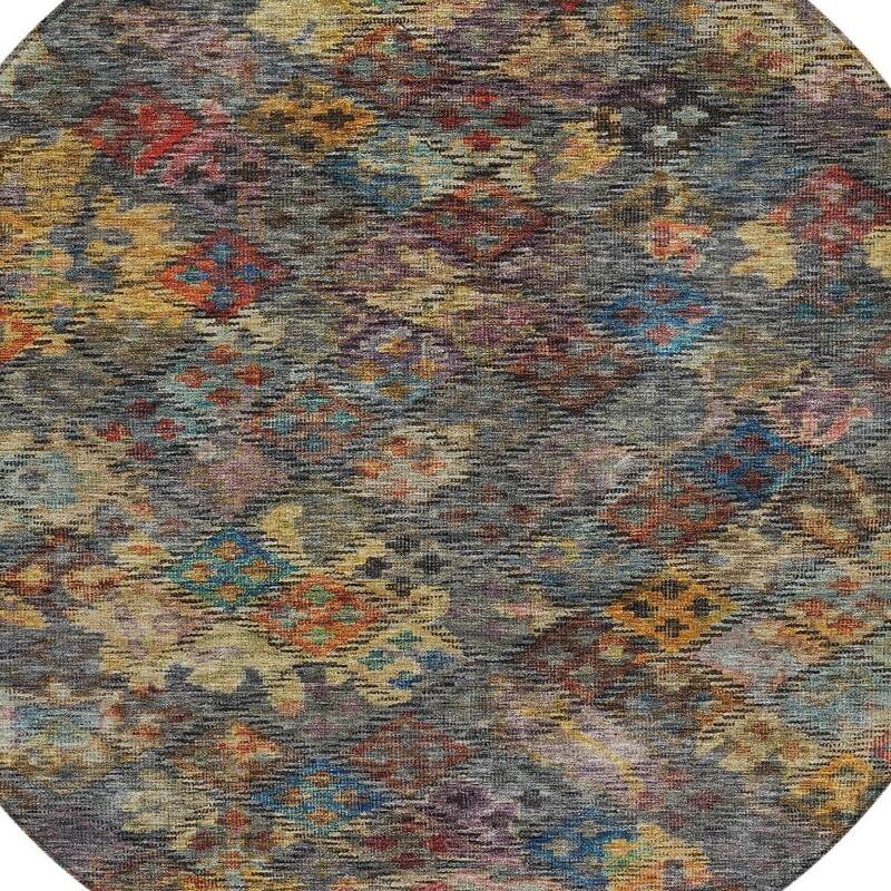 HomeRoots Floral Traditional Rectangle Outdoor Rug