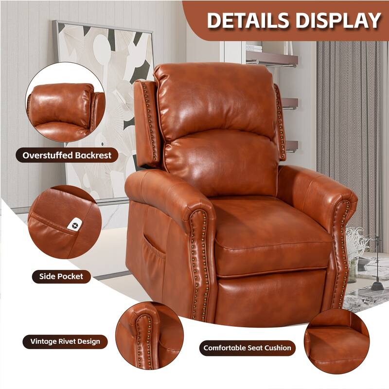 Livingroom Comfortable Lift Chair Electric Power Recliner Sofa with USB Port Modern Loose Back