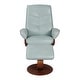 preview thumbnail 6 of 4, Contemporary Swivel Recliner and Ottoman Set