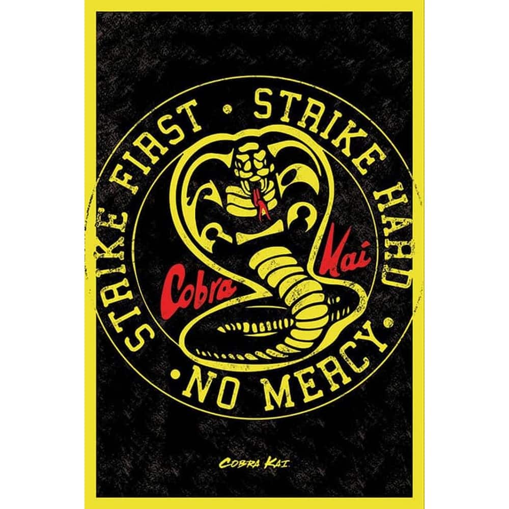Cobra Kai Emblem Art Poster - 24 x 36 Inch