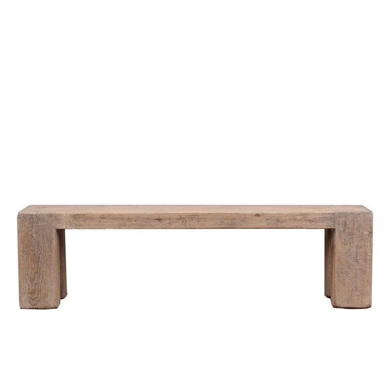 65" long Ravello Bench Weathered Natural - N/A
