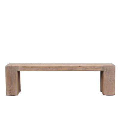 65" long Ravello Bench Weathered Natural - N/A