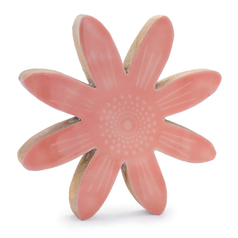 Mango Wood Flower Decor (Set of 2)