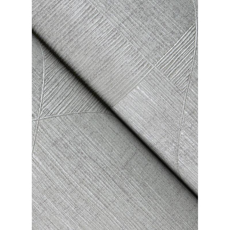 Advantage Wegener Silver Geometric Wallpaper