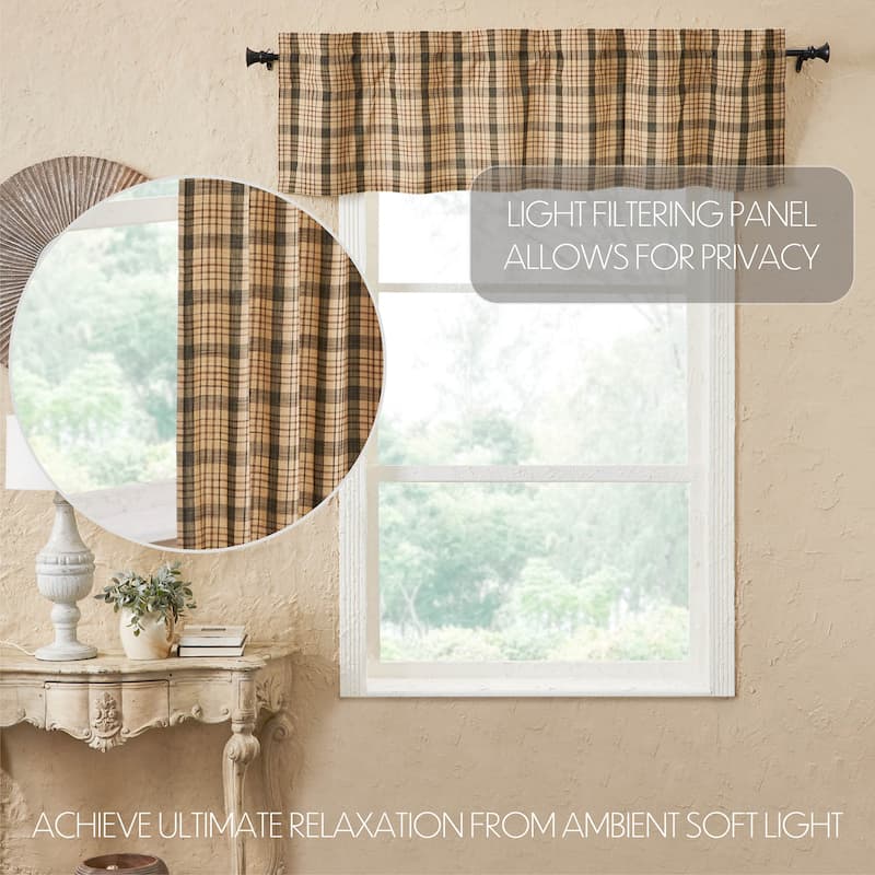 Cider Mill Plaid Valance 16x60 - M
