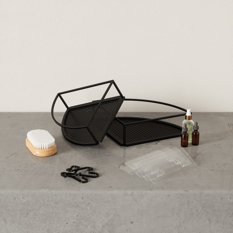Umbra Cubiko Corner Bins, Set Of 2