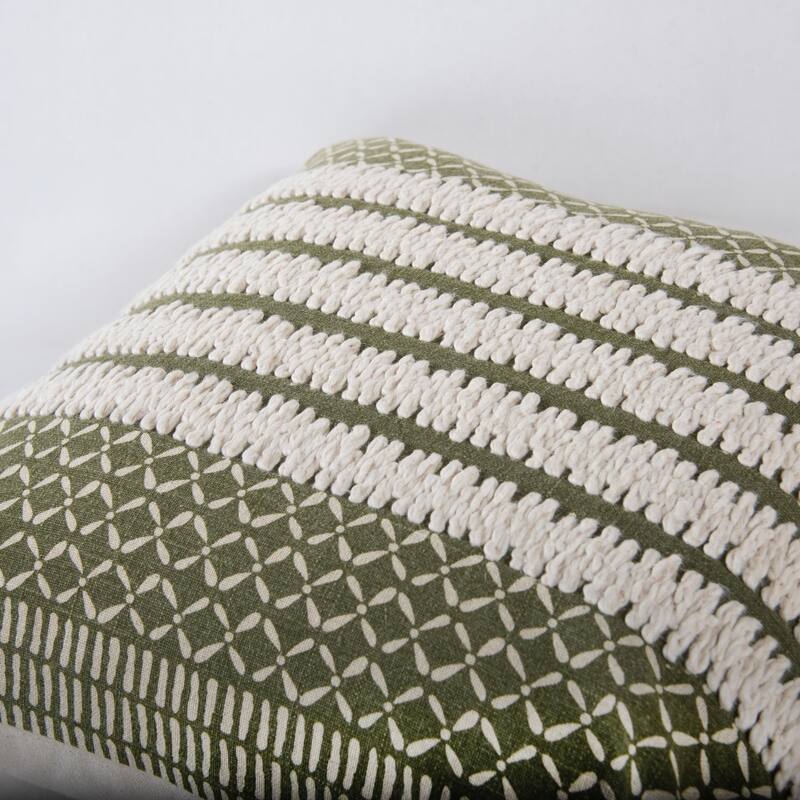 Rizzy Home Textured Stripe Throw Pillow, 20x20