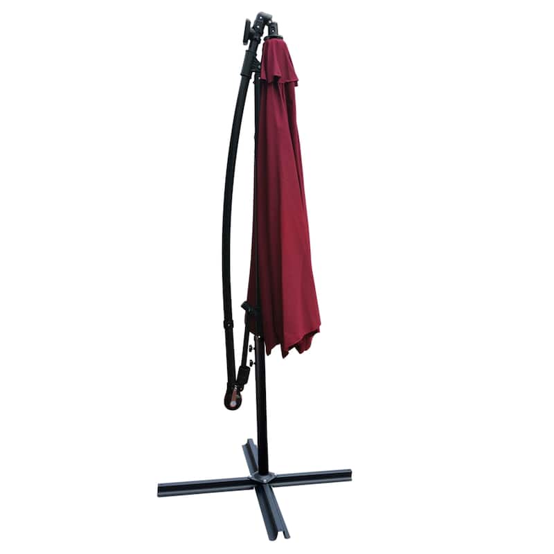 Waterproof 10 ft Market Umbrella with LED Lights